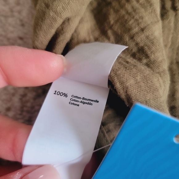 NWT Cupshe Cotton Textured Backless V-Neck Mini Dress L - Picture 9 of 9